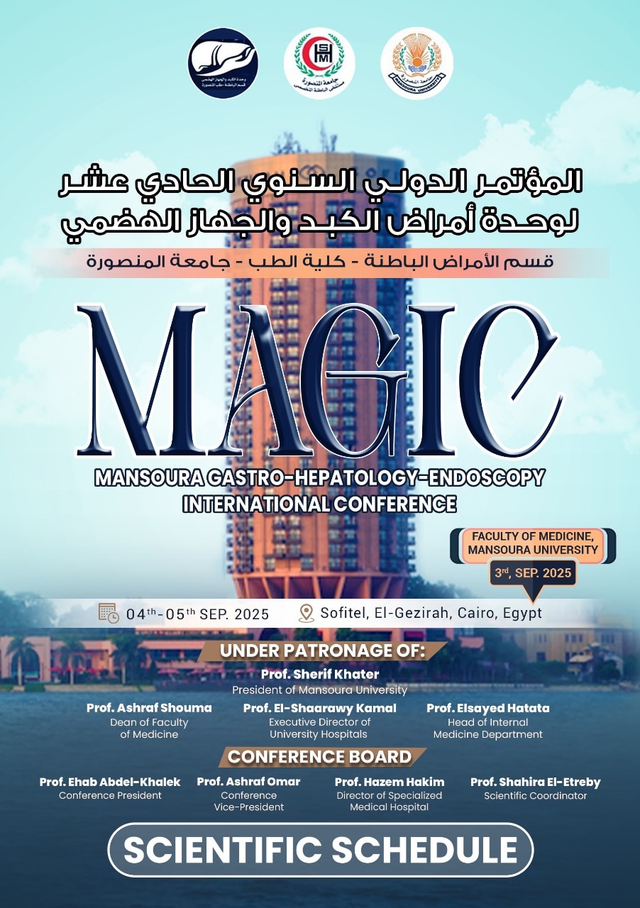 The eleventh annual International Conference For the Hepatology and Gastroenterology diseases unit